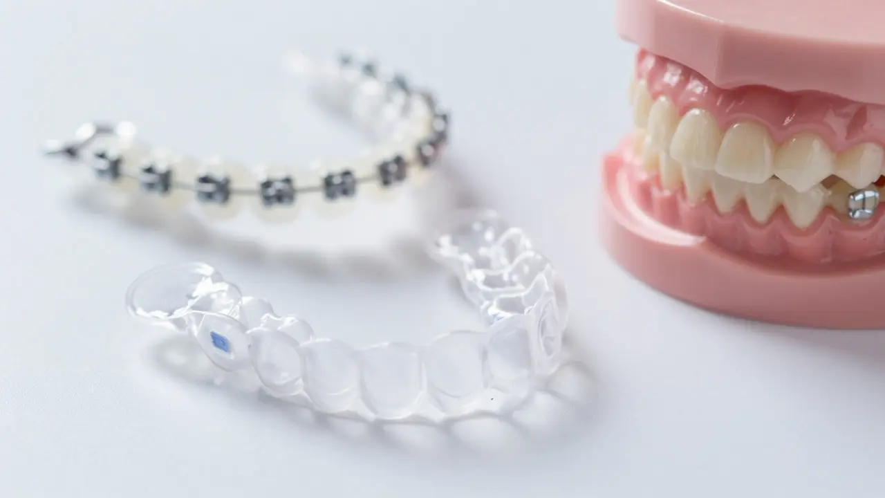 Moderní ortodontické pomůcky: průhledné alignery a kovová rovnátka