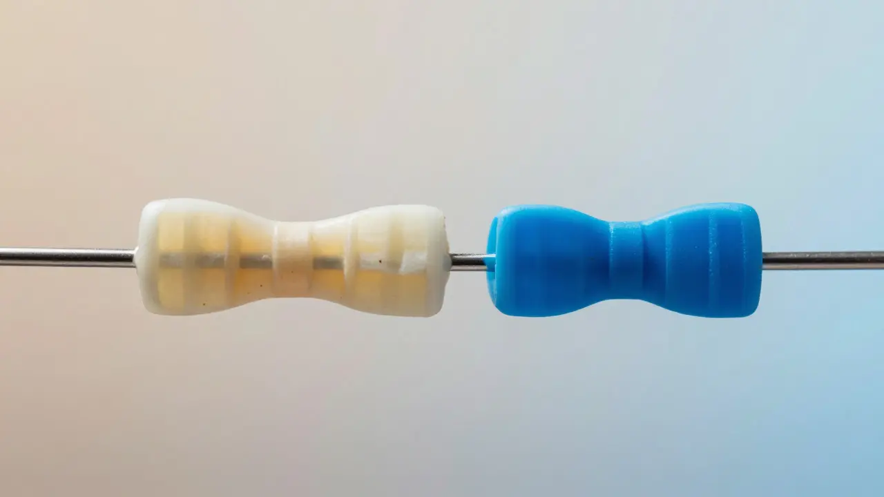 Srovnání starší latexové a nové silikonové gumky na drátku